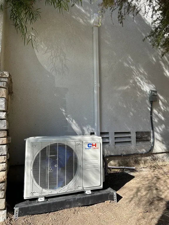 Cooper and Hunter mini-split outdoor condenser installed