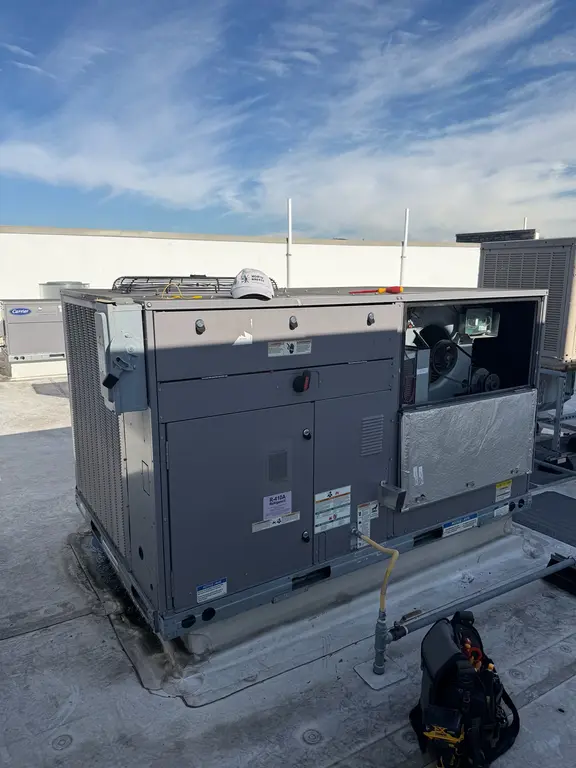 RTU rooftop unit VFD replacement at Korean BBQ restaurant San Jose